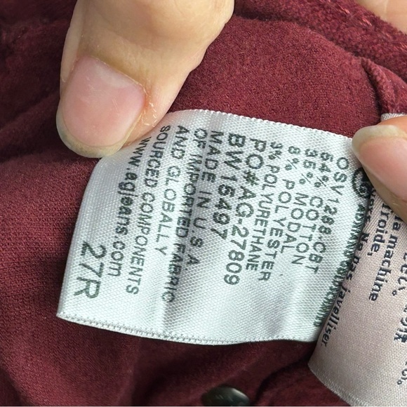 Ag Adriano goldschmied the super skinny velvet legging - Picture 6 of 7